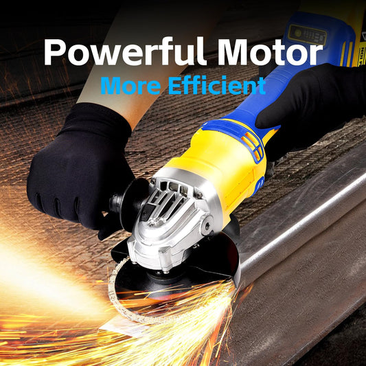 Cordless Angle Grinder Compatible with Dewalt 20V Max Battery(NO Battery) Brushless 4-1/2 Angle Grinder for Cutting. Griding. Polishing(10000RPM) (NO Wheels)