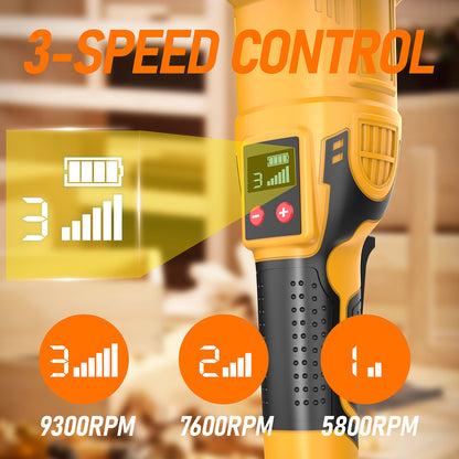 Cordless Angle Grinder Compatible with Dewalt 20V Max Battery(NO Battery) Brushless 5" Angle Grinder for Cutting, Griding, Polishing(9300RPM)