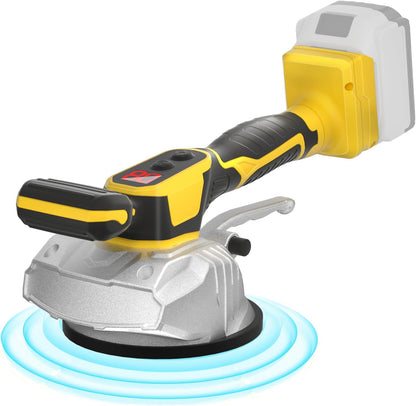 Tile Vibration Tool Compatible with Dewalt 20V Max Battery(No Battery) Tile Vibration Leveling Machine with 8 Level.Digital Display.Suction Cup & & Lock Design for Floor/Tile/Wall