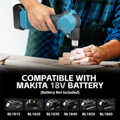 Palm Nailer Compatible with Makita 18V Battery(NO Battery) Auto Hammer with Magnetic Collet Brushless 14000 RPM,0-90°Adjustable,Power Framing Nailer for Joist Hangers, Tight Spaces