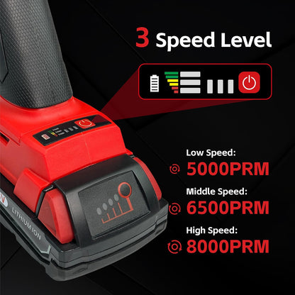 Cordless Angle Grinder Compatible with Milwaukee M18 18V Battery(NO Battery) Battery Powered Angle Grinder.4-1/2 Angle Grinder (No Wheels)(Red)
