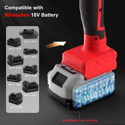 Tile Vibration Leveling Machine Compatible with Milwaukee 18V Battery(No Battery) Tile Vibration Tool with 8 Level.Digital Display.Suction Cup & & Lock Design for Floor/Tile/Wall