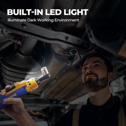 Ratchet Wrench Compatible With Dewalt 20V MAX Battery(No Battery) 3/8 Cordless Ratchet Wrench with 7CS Sockets.1/4 Adapter.3 Extension Bar