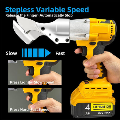 Metal Shears Compatible With Dewalt 20V Max Battery(No Battery) Cordless Metal Shears