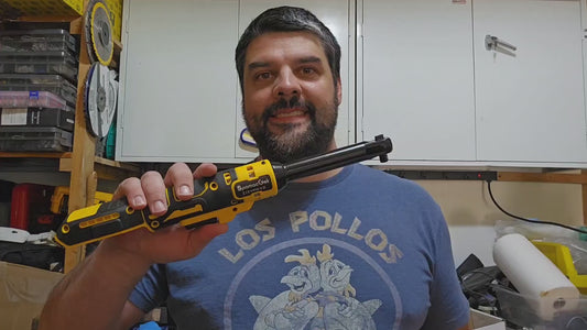 3/8 Extended Cordless Ratchet Wrench Compatible with Dewalt 20V MAX Batteries(No Battery) 60Ft-Lbs Electric Power Ratchet Wrench.Built-in LED Light. Extended 6-inch Long Neck